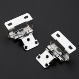 Semi-Overlay 1/2 inch Self-Closing Hinges, 10 Pack, Self-Closing Design, Face Frame Door Fit, Half Wrap-Around Cabinet Hardware Hinges, Kitchen Cabinet Face Mount - Polished Chrome In Australia - Darrahopens