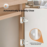 Semi-Overlay 1/2 inch Self-Closing Hinges, 10 Pack, Self-Closing Design, Face Frame Door Fit, Half Wrap-Around Cabinet Hardware Hinges, Kitchen Cabinet Face Mount - Polished Chrome