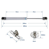 4 PCS, 150N/33 LB Silver Cabinet Gas Struts Lid Support, 10 Inch | Soft Open Doors, Kitchen Cabinets, Gas Shock Replacement, Lift Support Hinges, Cabinet Lids, Door Lifts, Hardware Update