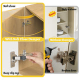 10 Pack Soft Close Motion Damper Mechanism for Full Overlay Hinges, Smooth Slow Straight-Arm, Clip Top Retrofitting Attachment, Cabinet Door Concealed Replacement Hardware Accessories In Australia - Darrahopens