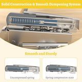 10 Pack Soft Close Motion Damper Mechanism for Full Overlay Hinges, Smooth Slow Straight-Arm, Clip Top Retrofitting Attachment, Cabinet Door Concealed Replacement Hardware Accessories