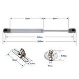 4 PCS 50N/11.2 LB Silver Cabinet Gas Struts Lid Support, 10 Inch | Soft Open Doors, Kitchen Cabinets, Gas Shock Replacement, Lift Support Hinges, Cabinet Lids, Door Lifts, Hardware Update In Australia - Darrahopens