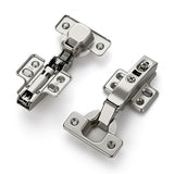 Full Overlay Soft Close Cabinet Hinges | Concealed Kitchen Cabinet Hinges, Heavy-Duty Adjustable Design, Easy Installation, for Frameless Cupboard Hardware - Silver - Size 10 PCS