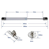 4 PCS 80N/18 LB Silver Cabinet Gas Struts Lid Support, 10 Inch | Soft Open Doors, Kitchen Cabinets, Gas Shock Replacement, Lift Support Hinges, Cabinet Lids, Door Lifts, Hardware Update In Australia - Darrahopens