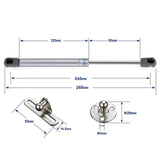 4 PCS 100N/22.5 LB Silver Cabinet Gas Struts Lid Support, 10 Inch | Soft Open Doors, Kitchen Cabinets, Gas Shock Replacement, Lift Support Hinges, Cabinet Lids, Door Lifts, Hardware Update