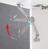 2 Packs Cabinet Cupborad Furniture Door Lift Stay Support Hinge Damper - Support Up to 100KG - Opening Angle 75°/90°/110° - Come with Hex Key