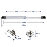 4 PCS, 120N/26 LB Silver Cabinet Gas Struts Lid Support, 10 Inch | Soft Open Doors, Kitchen Cabinets, Gas Shock Replacement, Lift Support Hinges, Cabinet Lids, Door Lifts, Hardware Update