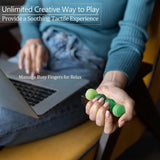 Silicone Magnetic Fidget Balls for Office & Travel – Quiet Sensory Toys to Relieve Stress & Anxiety (Green)