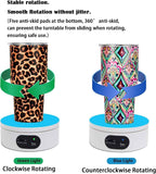4.72-Inch Silent Electric Rotating Display Stand for Jewelry & Small Product Photography, Ideal for Live Streaming & Etsy Listings (White)