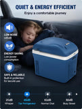 8L Portable Car Mini Fridge, Cooler and Warmer for Vehicle, Home, Office, Camping, Road Trips, and Outdoor Picnics(Blue)