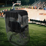 Outdoor Mosquito Net Chair Cover with Canopy – UV & Waterproof, Zippered Entry, Breathable Mesh Tent for Camping, Fishing, Beach Use (Black)