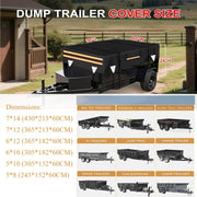 6*12 Heavy Duty RV & Trailer Cover, Travel Trailer Toy Hauler & Camper Cover 420D Dust and UV Protection with Tongue Jack Protection Windproof Straps(gray)