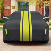 XX-Large SUV Car Cover – Waterproof All-Weather Breathable & Windproof Full Car Cover for Snow, Rain, Dust & UV Protection, Ideal for Winter and Summer Use(Black) In Australia - Darrahopens