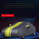 X-Large Hatchback Car Cover – Waterproof All-Weather Breathable & Windproof Full Car Cover for Snow, Rain, Dust & UV Protection, Ideal for Winter and Summer Use(Black)