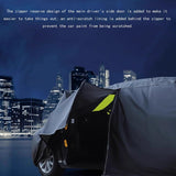 X-Large Sedan Car Cover – Waterproof All-Weather Breathable & Windproof Full Car Cover for Snow, Rain, Dust & UV Protection, Ideal for Winter and Summer Use(Black)