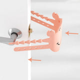 5-Pack Cute Crab-Shaped Silicone Door Lock Silencer, Adjustable Anti-Slam & Finger Guard for Bedroom & Nursery (Pink)
