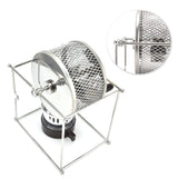 Stainless Steel Coffee Bean Roaster for Coffee Lovers
Hand Crank Manual Roasting Machine with Temperature Control, DIY Enthusiasts, Home Use Peanut(silver)