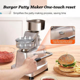 Hamburger Patty Maker & Burger Press – Kitchen Meat Molding Machine for Perfect Patties, Available in 100mm / 130mm / 150mm Sizes, 130mm (silver) In Australia - Darrahopens