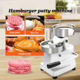 Hamburger Patty Maker & Burger Press – Kitchen Meat Molding Machine for Perfect Patties, Available in 100mm / 130mm / 150mm Sizes, 150mm (silver)