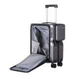 20-Inch Hardshell Luggage with Wheels – Scratch-Resistant Suitcase with Four Multi-Directional Wheels for Easy Travel(Black)