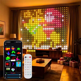 3M*3M Smart LED Curtain Lights – App & Remote Control, Music Sync, 400 LEDs, Festive Patterns & Timer, USB Waterproof Fairy Lights for Balcony, Party & Christmas Decor(Rainbow) In Australia - Darrahopens