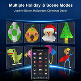 3M*3M Smart LED Curtain Lights – App & Remote Control, Music Sync, 400 LEDs, Festive Patterns & Timer, USB Waterproof Fairy Lights for Balcony, Party & Christmas Decor(Rainbow) In Australia - Darrahopens