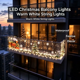 3M*3M Smart LED Curtain Lights – App & Remote Control, Music Sync, 400 LEDs, Festive Patterns & Timer, USB Waterproof Fairy Lights for Balcony, Party & Christmas Decor(Rainbow)