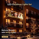 3M*3M Smart LED Curtain Lights – App & Remote Control, Music Sync, 400 LEDs, Festive Patterns & Timer, USB Waterproof Fairy Lights for Balcony, Party & Christmas Decor(Rainbow) In Australia - Darrahopens