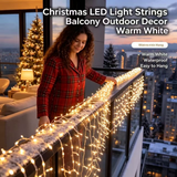 3M*3M Smart LED Curtain Lights – App & Remote Control, Music Sync, 400 LEDs, Festive Patterns & Timer, USB Waterproof Fairy Lights for Balcony, Party & Christmas Decor(Rainbow)