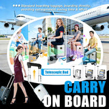 Electric Rideable Suitcase 20",250W Motorized Scooter Luggage for Adults, USB Charging expandable Carry on Luggage with Wheels, Load-Bearing Capacity 110kg-Speed: 12km/h(Silver)