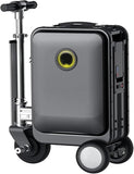 Electric Rideable Suitcase 20",250W Motorized Scooter Luggage for Adults, USB Charging expandable Carry on Luggage with Wheels, Load-Bearing Capacity 110kg-Speed: 12km/h(Black)