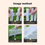 Solar LED White Picket Fence Lights 13.7" H x 11.2'L
Solar Powered Garden Border Decor Fence with Remote Control for Outdoor Yard Landscape(Warm light,110in(Rainbow)
