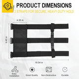 2-Pack Heavy Duty Roll Bar Grab Handles for Jeep Wrangler & Off-Road Vehicles, Easy Install Non-Destructive Safety Grip for Entry Exit (Black)