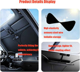 Universal Front Windshield Sun Shade for Sedans & Compact SUVs, Heat Insulation UV Protection Foldable Visor 140x70cm (Silver)