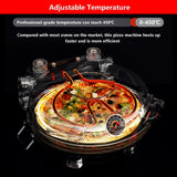 Darrahopens Appliances > Kitchen Appliances > Ovens Automatic Non-Stick Pizza Maker With 12"/31cm Plate | Indoor Pizza Baking Ovens 0-15 Minutes Time Control | Commercial Pizza Grill Oven Professional Pizza Ovens With Non-slip Bottom(red)
