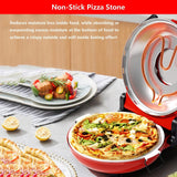 Darrahopens Appliances > Kitchen Appliances > Ovens Automatic Non-Stick Pizza Maker With 12"/31cm Plate | Indoor Pizza Baking Ovens 0-15 Minutes Time Control | Commercial Pizza Grill Oven Professional Pizza Ovens With Non-slip Bottom(red)