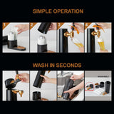 Draft Beer Dispenser System, Homebrew Kegerator with Ultra-Fine Foam Top, Portable Mini Kegerator for Cans & Bottles, Birthday Gift for Men & Husband(black)