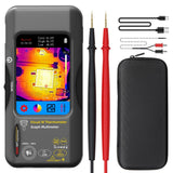 Darrahopens Tools > Industrial Tools > Measuring Tools & Sensors Thermal Imaging Camera Multimeter, 320x320 IR Resolution with 15 Thermal Palettes, 20000 Counts with 3.98" Touch LCD, Measures Cap, AC Clamp, Temp Diode for Electrical Home Inspection Electronic(Dark Gray)