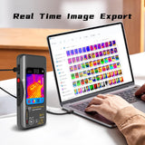 Darrahopens Tools > Industrial Tools > Measuring Tools & Sensors Thermal Imaging Camera Multimeter, 320x320 IR Resolution with 15 Thermal Palettes, 20000 Counts with 3.98" Touch LCD, Measures Cap, AC Clamp, Temp Diode for Electrical Home Inspection Electronic(Dark Gray)