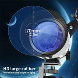 Darrahopens Audio & Video > Photography > Camera Accessories Telescope for Adult, 70mm Aperture 400mm Portable Telescope with Tripod, Finder Scope, Phone Adapter, Carrying Bag, Astronomical Refractors Telescopes for Kids Beginners Adults(White) In Australia - Darrahopens