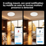 Darrahopens Electronics > Networking > Bridges & Routers 4Pack 24GHz Human Presence Sensor tuya Home Assistant MQTT smart Security & Lighting Control, Support Switch on/Off Non-smart Device(White) In Australia - Darrahopens