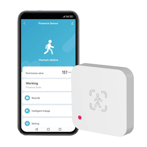 Darrahopens Electronics > Networking > Bridges & Routers 6Pack WiFi Human Presence Sensor: Smart Motion Sensor with App Notification Alerts, mmWave Radar Detector, Zone Positioning, Human Body Exists Sensor for Home Security & Home Automation(White) In Australia - Darrahopens