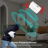 Darrahopens Electronics > Networking > Bridges & Routers 6Pack WiFi Human Presence Sensor: Smart Motion Sensor with App Notification Alerts, mmWave Radar Detector, Zone Positioning, Human Body Exists Sensor for Home Security & Home Automation(White) In Australia - Darrahopens