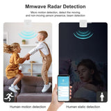 Darrahopens Electronics > Networking > Bridges & Routers 6Pack WiFi Human Presence Sensor: Smart Motion Sensor with App Notification Alerts, mmWave Radar Detector, Zone Positioning, Human Body Exists Sensor for Home Security & Home Automation(White) In Australia - Darrahopens