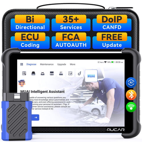Darrahopens Auto Accessories > Auto Accessories Others > Automotive Repair & Speciality Tools 892BT Full System AI Bidirectional Scan Tool, Free Lifetime Updates
OBD2 Scanner,ECU Coding, 35 Services, FCA Autoauth, CANFD and DOIP(Black)