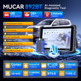 Darrahopens Auto Accessories > Auto Accessories Others > Automotive Repair & Speciality Tools 892BT Full System AI Bidirectional Scan Tool, Free Lifetime Updates
OBD2 Scanner,ECU Coding, 35 Services, FCA Autoauth, CANFD and DOIP(Black)