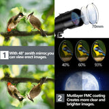 Telescope for Adult, 70mm Aperture 400mm Portable Telescope with Tripod, Finder Scope, Phone Adapter, Carrying Bag, Astronomical Refractors Telescopes for Kids Beginners Adults(Black)
