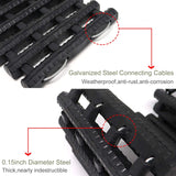 2PC Traction Tracks Mats TPR 31.5" L Tire Recovery Track Pad Roll Car Vehicle Tyre Traction Boards Tire Ladder Track Grabber Auto Emergency Traction Aid w/Bag for Off-Road Mud Snow Ice Sand(black)