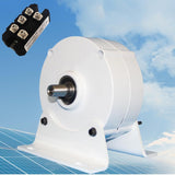 Darrahopens Home & Garden > Solar Panels > Portable Solar Panels 200W 12V/24V Permanent Magnet Generator with Base – 3-Phase Gearless Alternator 600 RPM, 100A 1600V Rectifier, DIY Wind Turbine & Hydro Generator for Off-Grid Renewable Energy, 24V (White) In Australia - Darrahopens