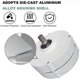 Darrahopens Home & Garden > Solar Panels > Portable Solar Panels 200W 12V/24V Permanent Magnet Generator, 3-Phase Gearless Alternator 600 RPM, 100A 1600V Rectifier for DIY Wind Turbine & Hydro Off-Grid Energy, 12V (White) In Australia - Darrahopens